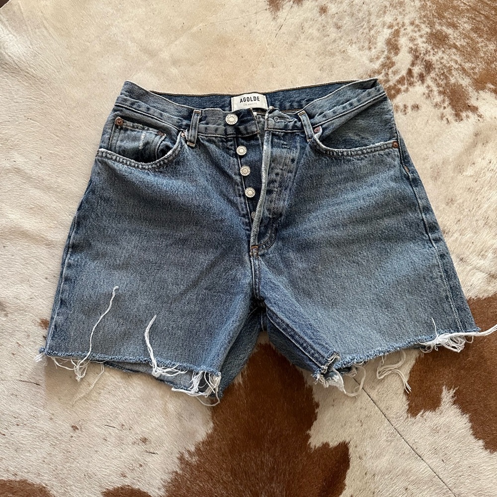Women’s Agolde Denim High Waisted Button Fly Size 26”